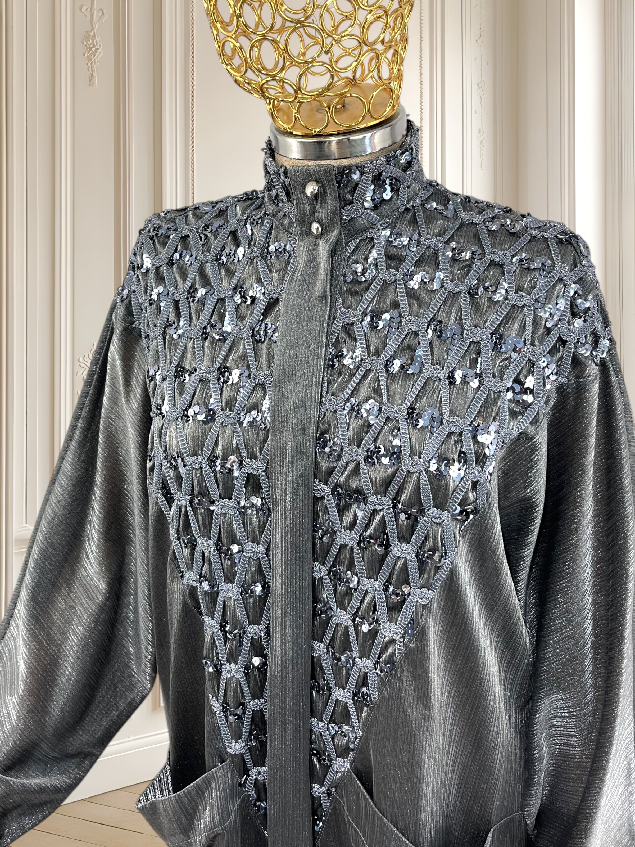 Cămașă cu efect metalizat potrivită pentru L/XL