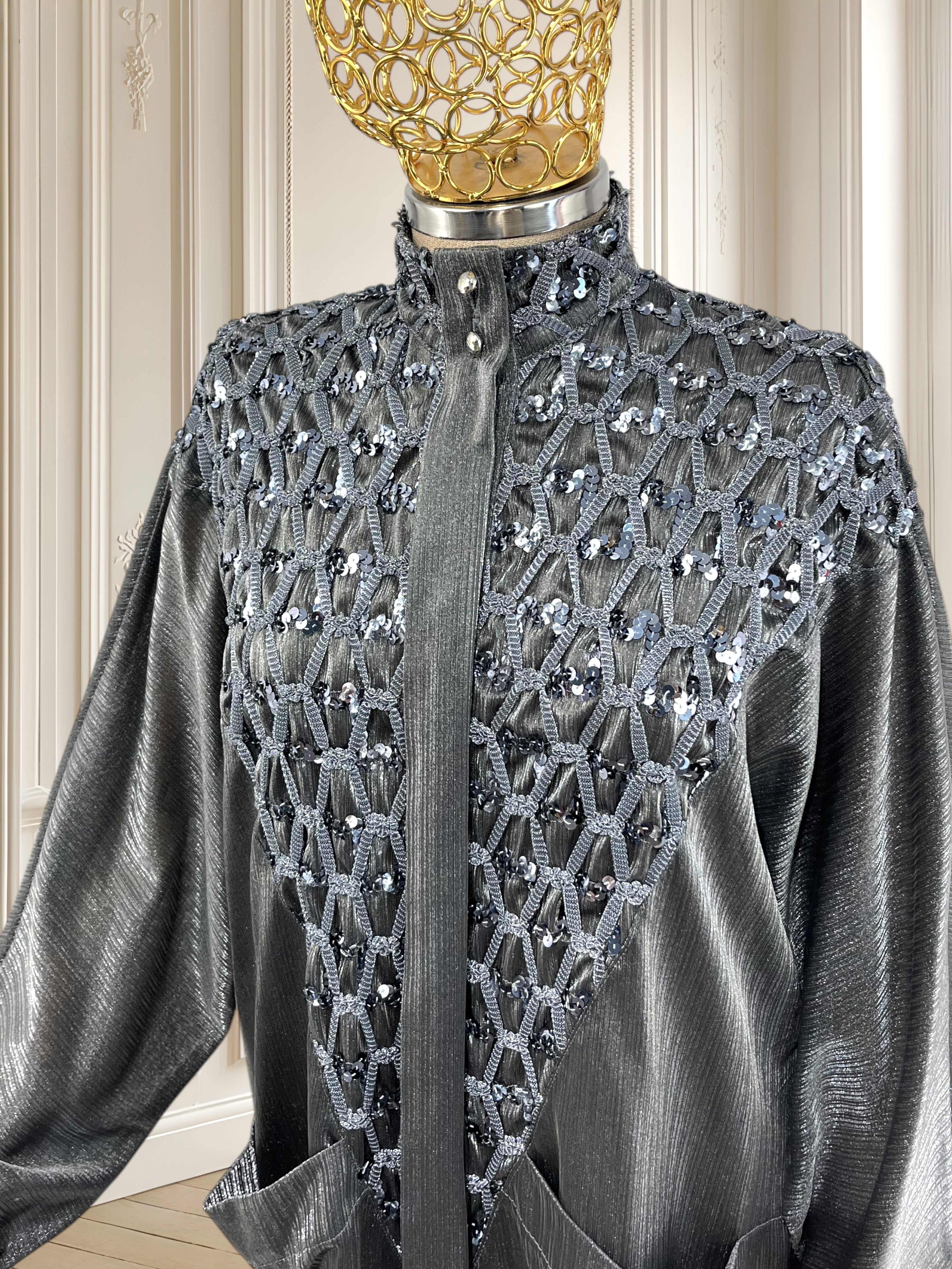 Cămașă cu efect metalizat potrivită pentru L/XL