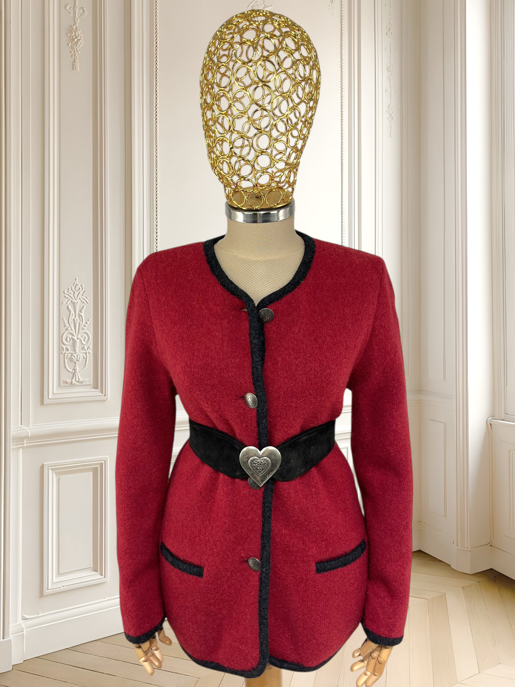 Cardigan vintage din lână pură mărimea M