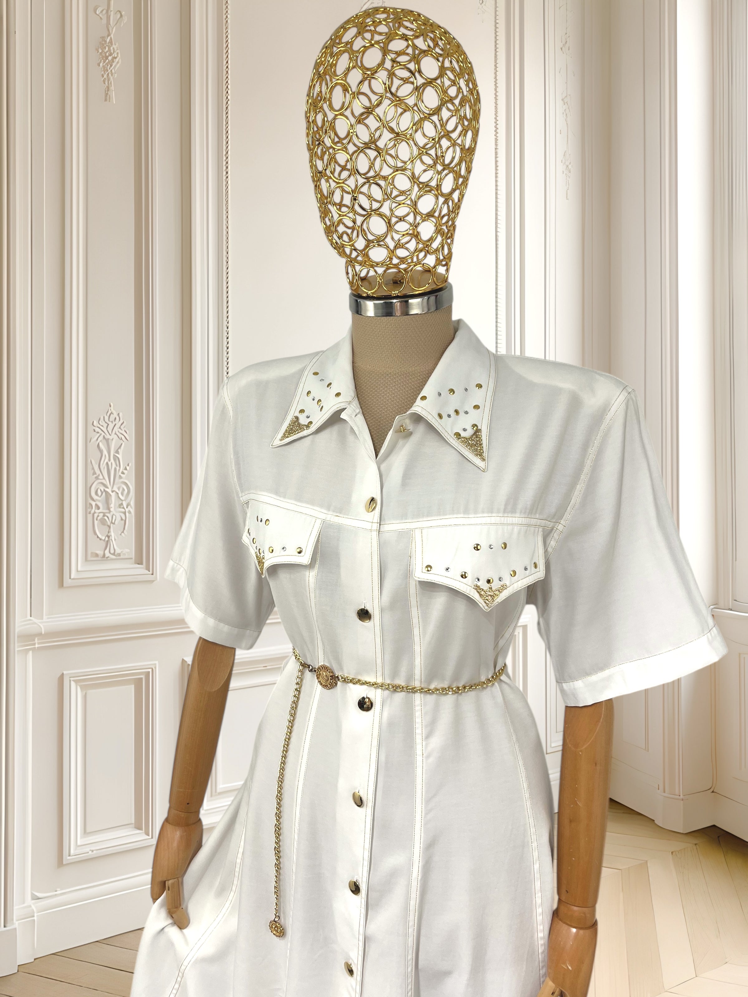 Rochie vintage din vâscoză mărimea L