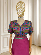 Încarcă imaginea în vizualizatorul Galerie, Cămașă multicoloră din mătase potrivită pentru M/L
