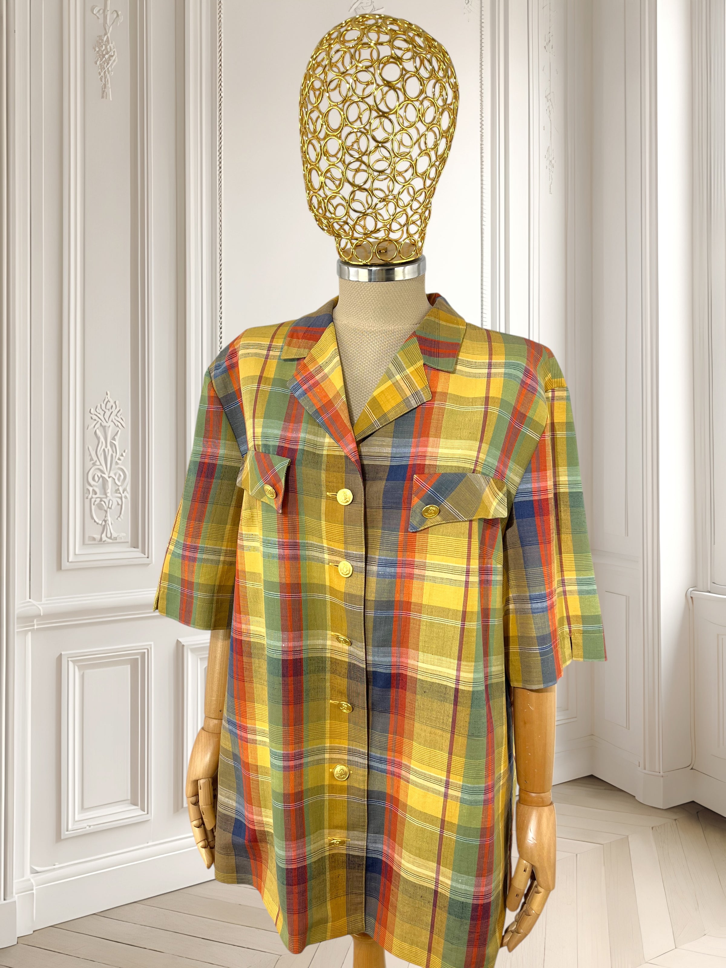 Compleu vintage din amestec de in potrivit pentru L/XL