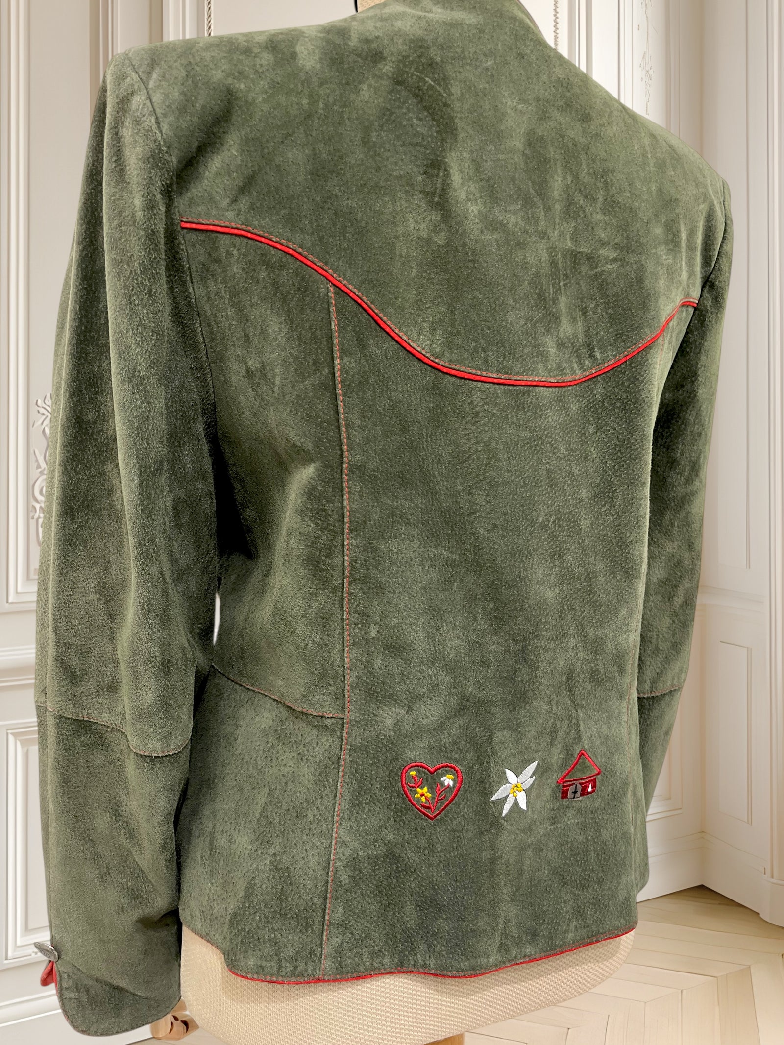 Jachetă vintage din piele naturală mărimea L