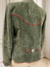 Încarcă imaginea în vizualizatorul Galerie, Jachetă vintage din piele naturală mărimea L
