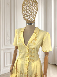 Rochie din bumbac lucrată manual mărimea L