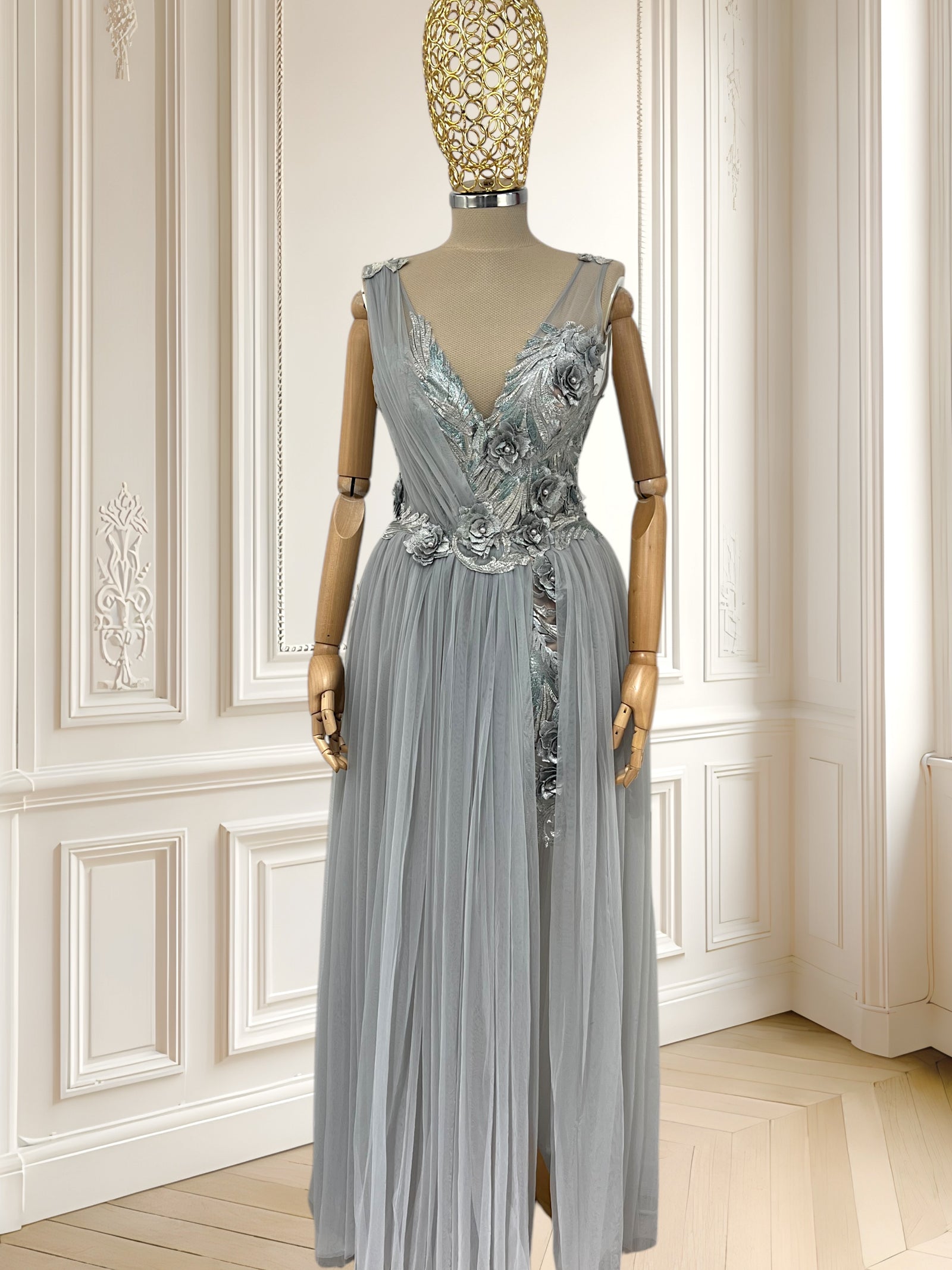 Rochie de seară deosebită din tulle mărimea S