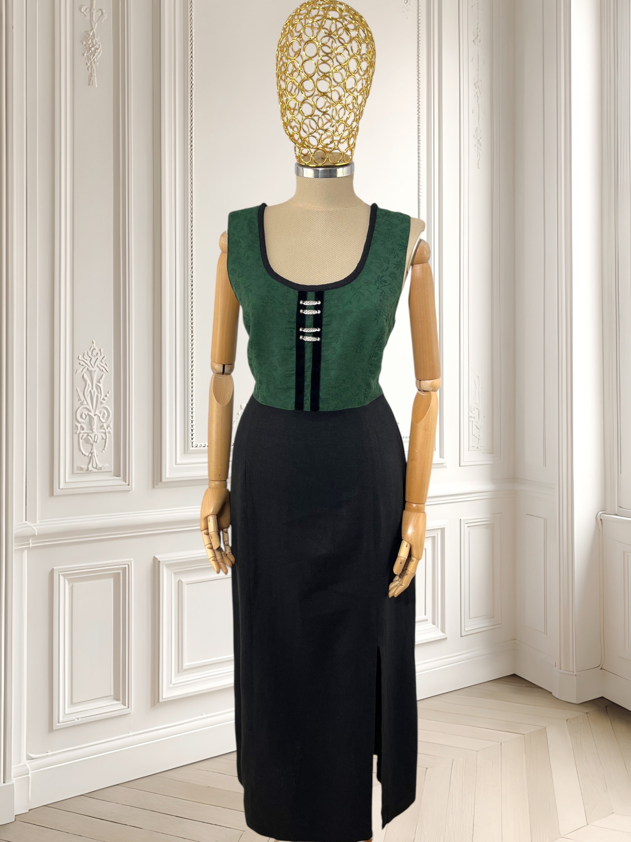 Rochie vintage din amestec de vâscoză mărimea M