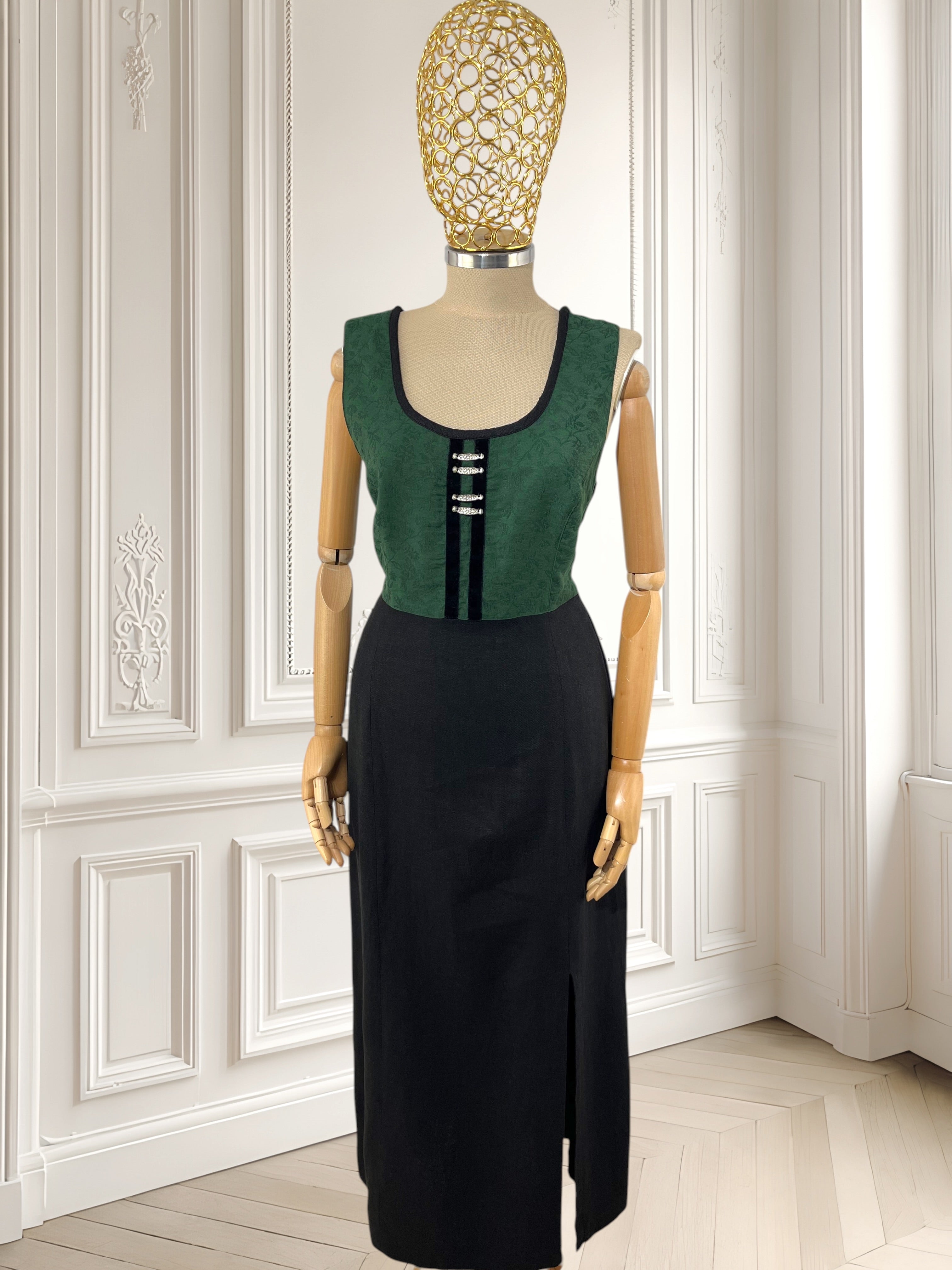 Rochie vintage din amestec de vâscoză mărimea M