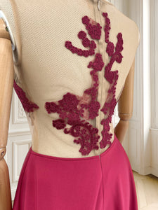 Rochie de gală cu dantelă aplicată potrivită pentru XS/S