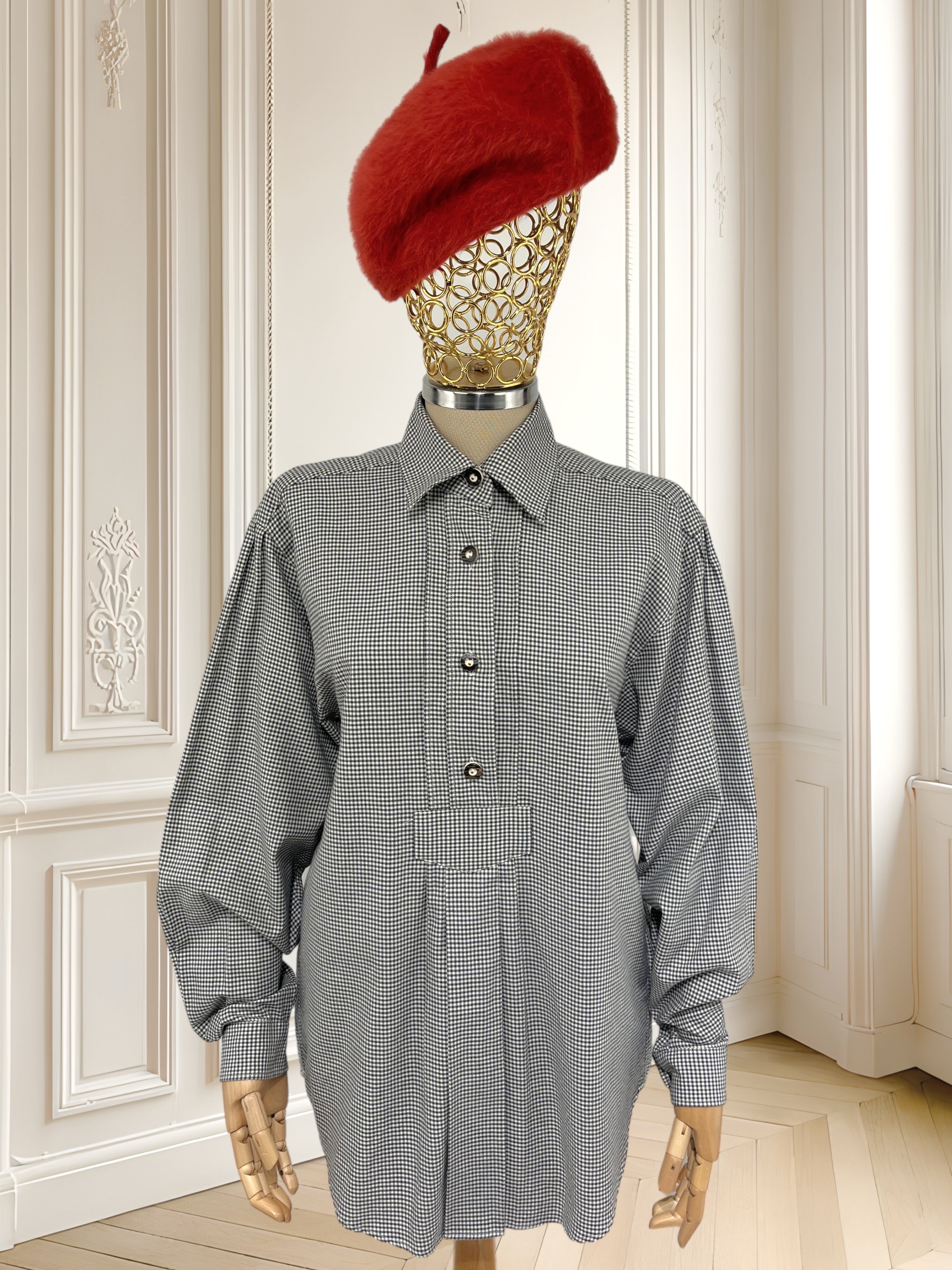 Cămașă vintage din bumbac potrivită pentru M/L