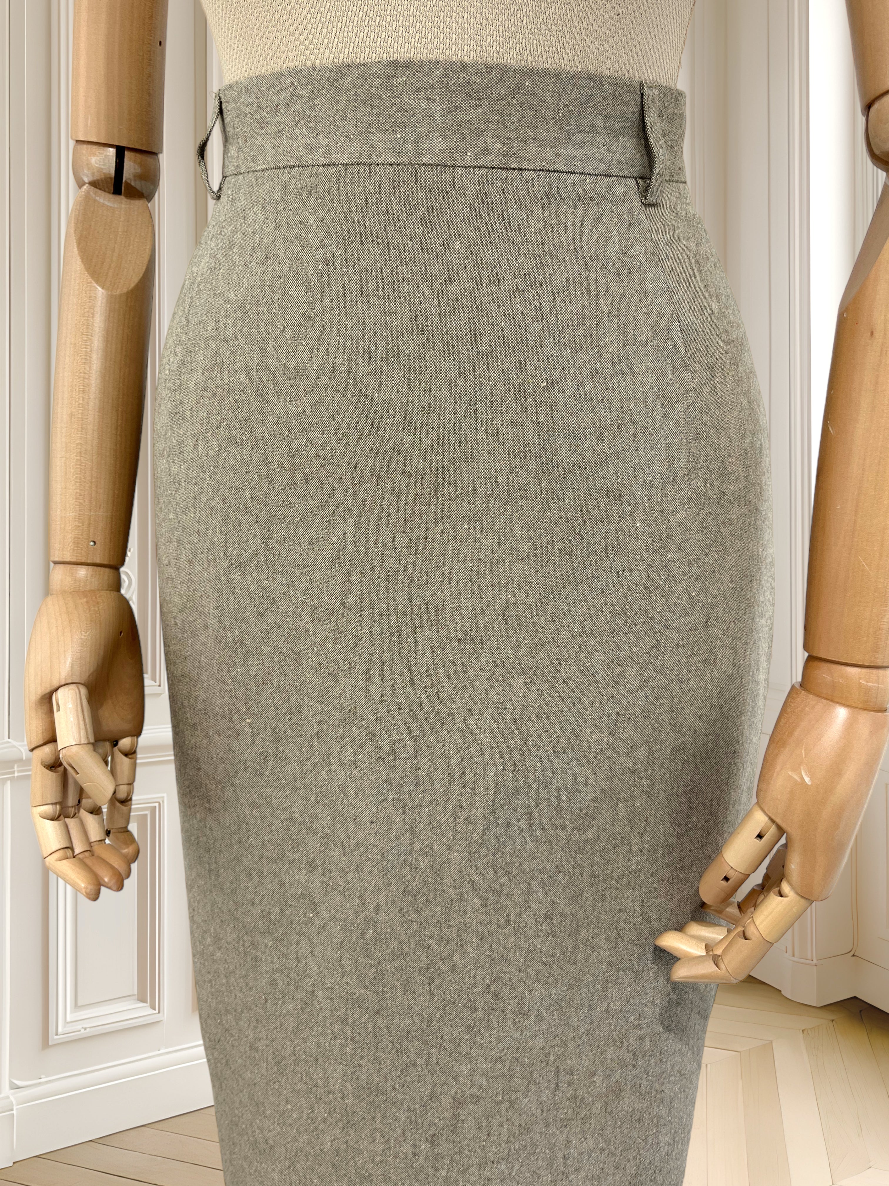 Costum vintage din amestec de mătase mărimea M