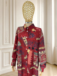 Cămașă vintage din vâscoză mărimea XL