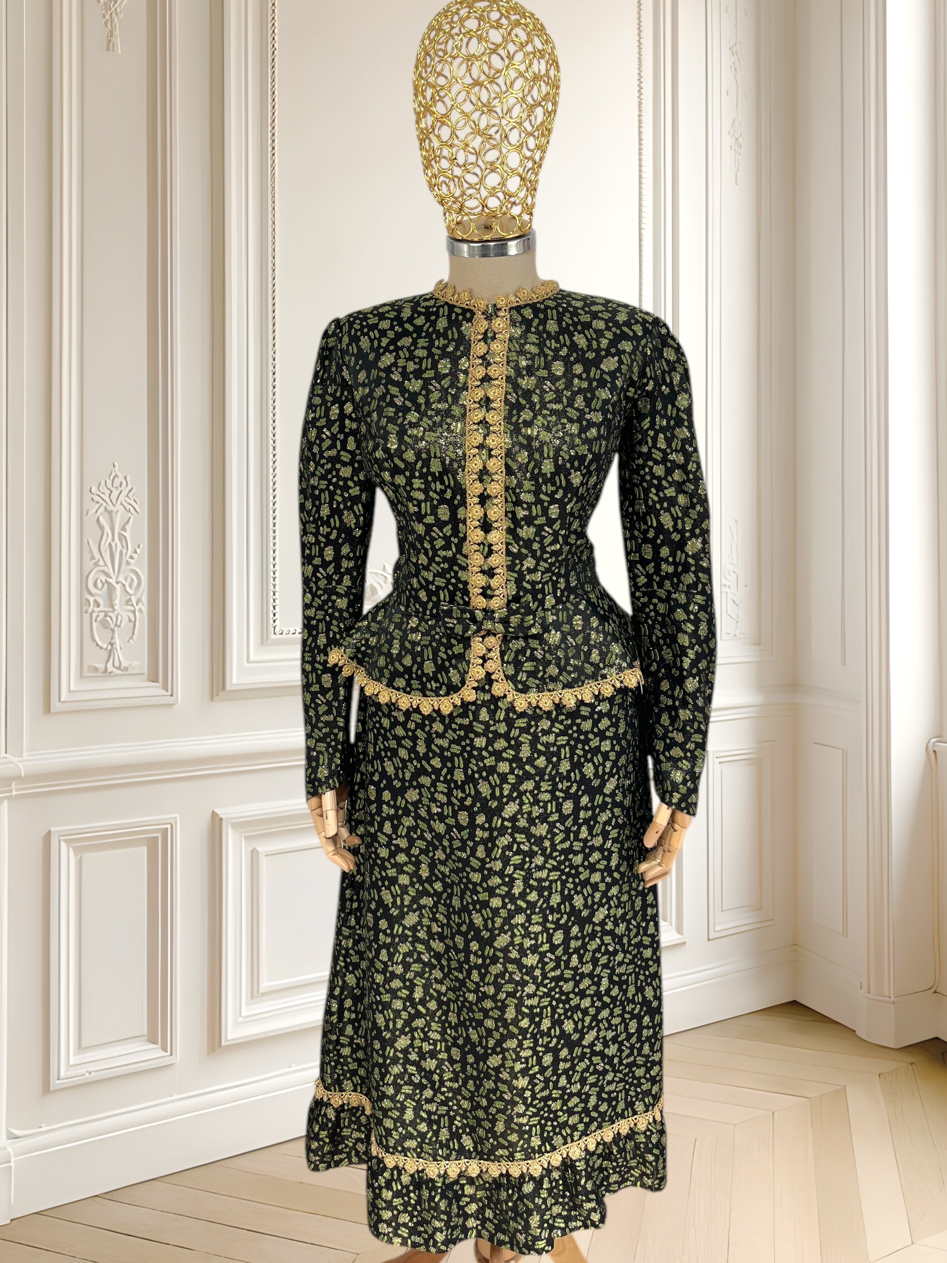 Rochie vintage din brocart mărimea M