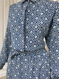 Rochie vintage cu print geometric potrivită pentru M/L