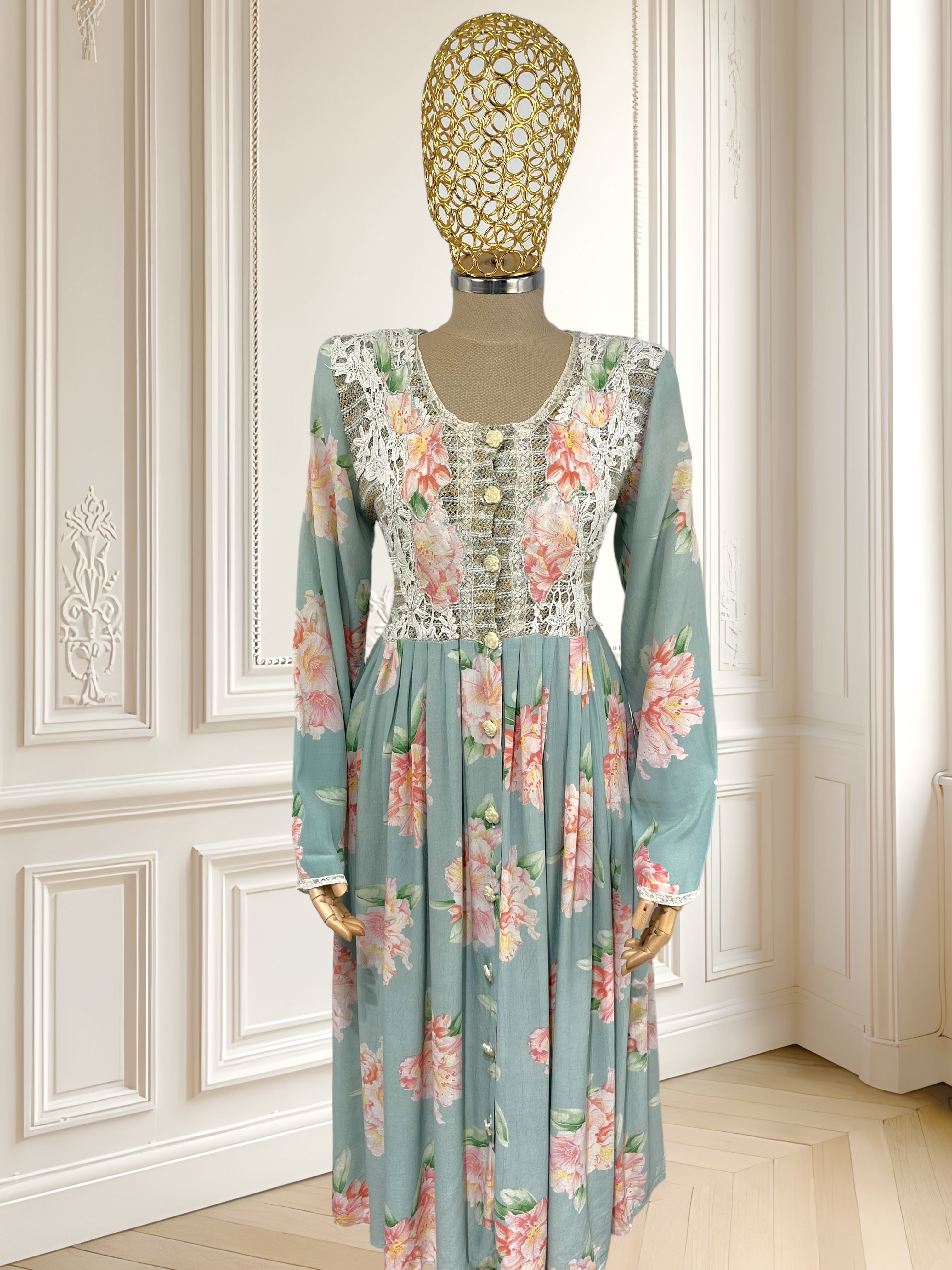 Rochie vintage cu dantelă mărimea M