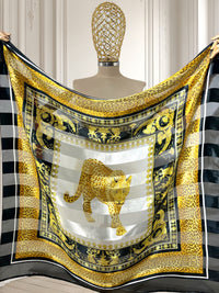 Eșarfă vintage leopard
