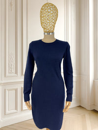Rochie bleumarin din lână fină mărimea S