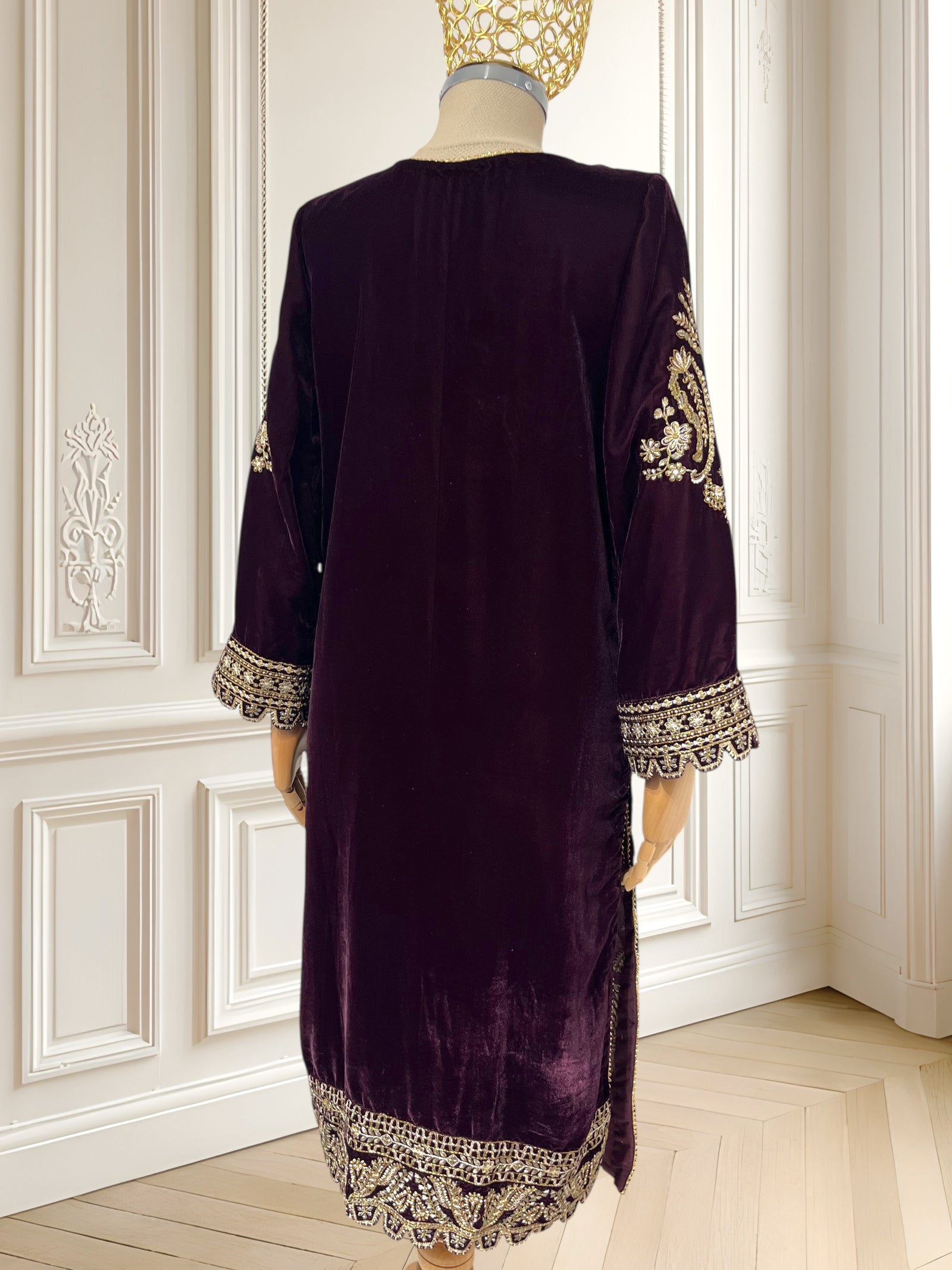 Rochie din catifea de inspirație orientală mărimea S