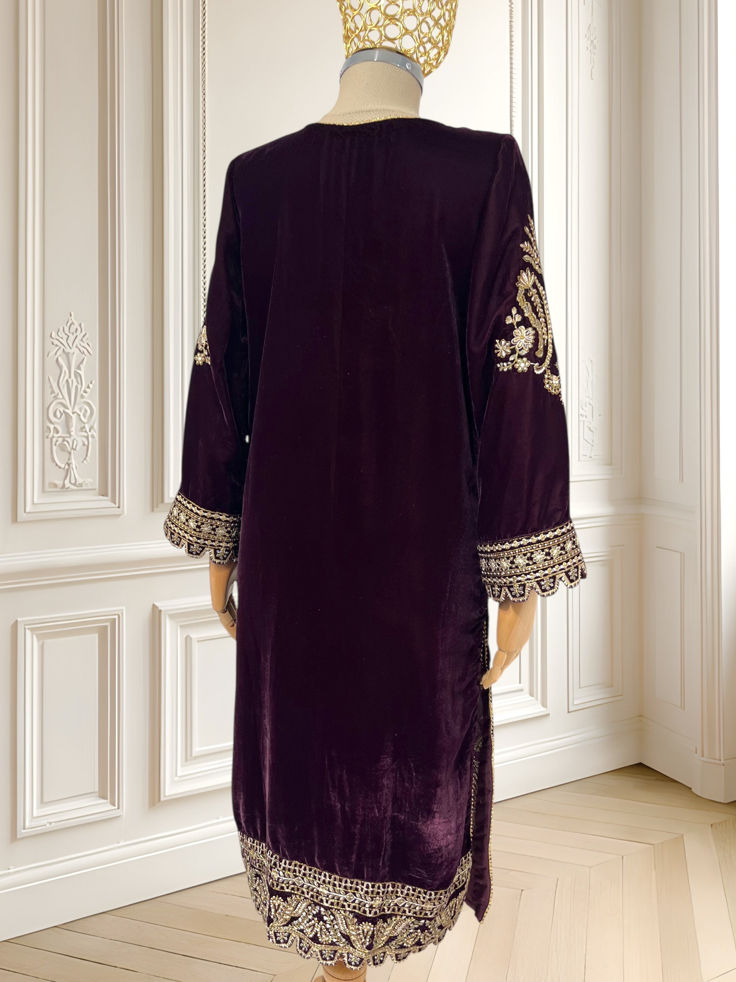 Rochie din catifea de inspirație orientală mărimea S