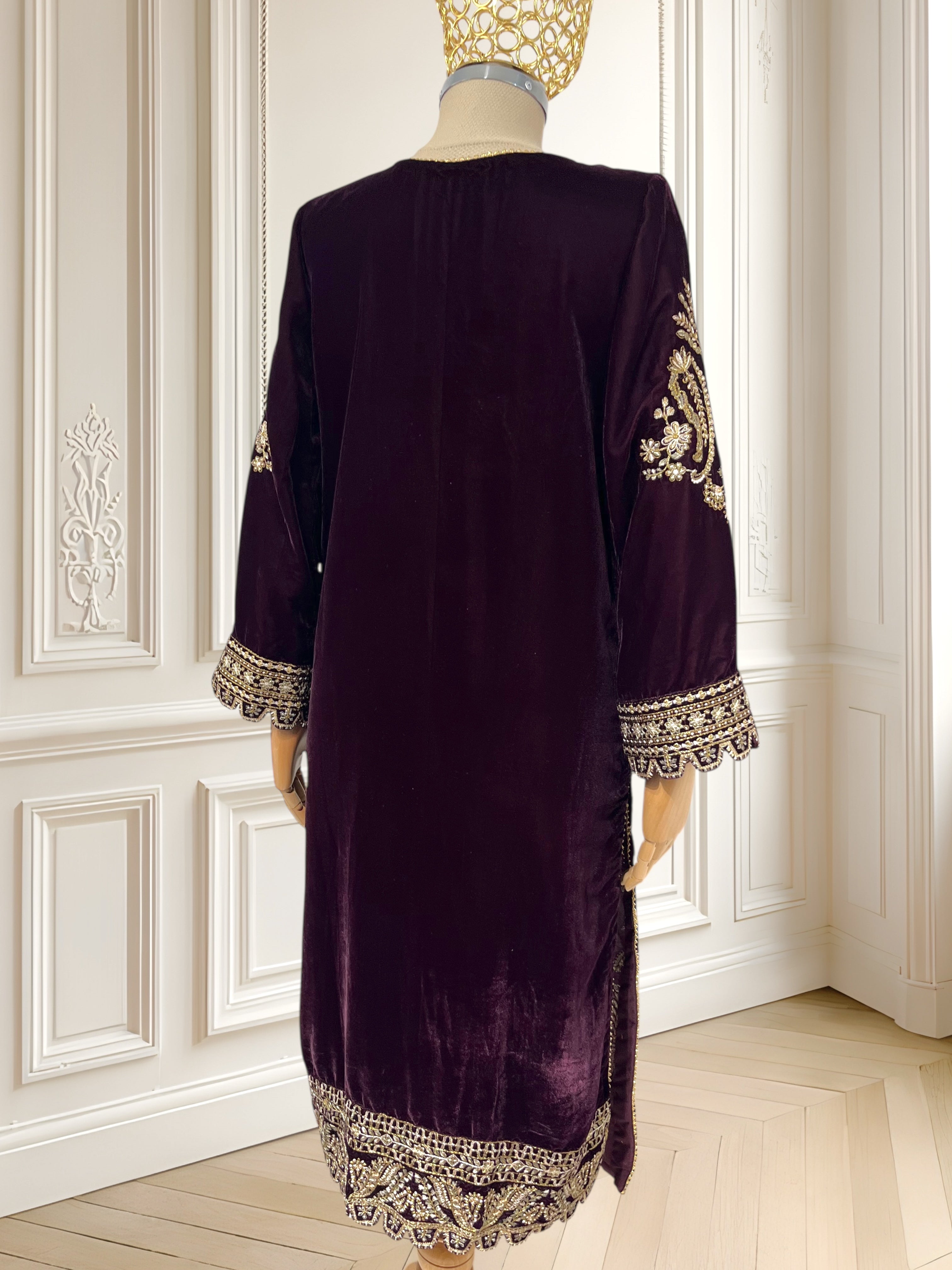 Rochie din catifea de inspirație orientală mărimea S