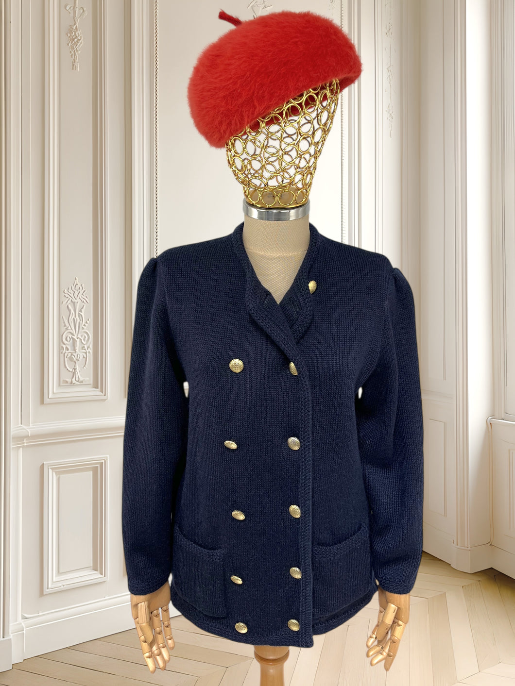 Cardigan vintage din lână pură mărimea M