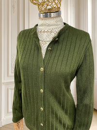 Cardigan vintage cu nasturi bijuterie mărimea L