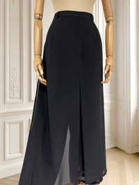 Pantaloni palazzo din voal mărimea M