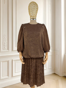 Rochie maro cu aspect perlat mărimea M