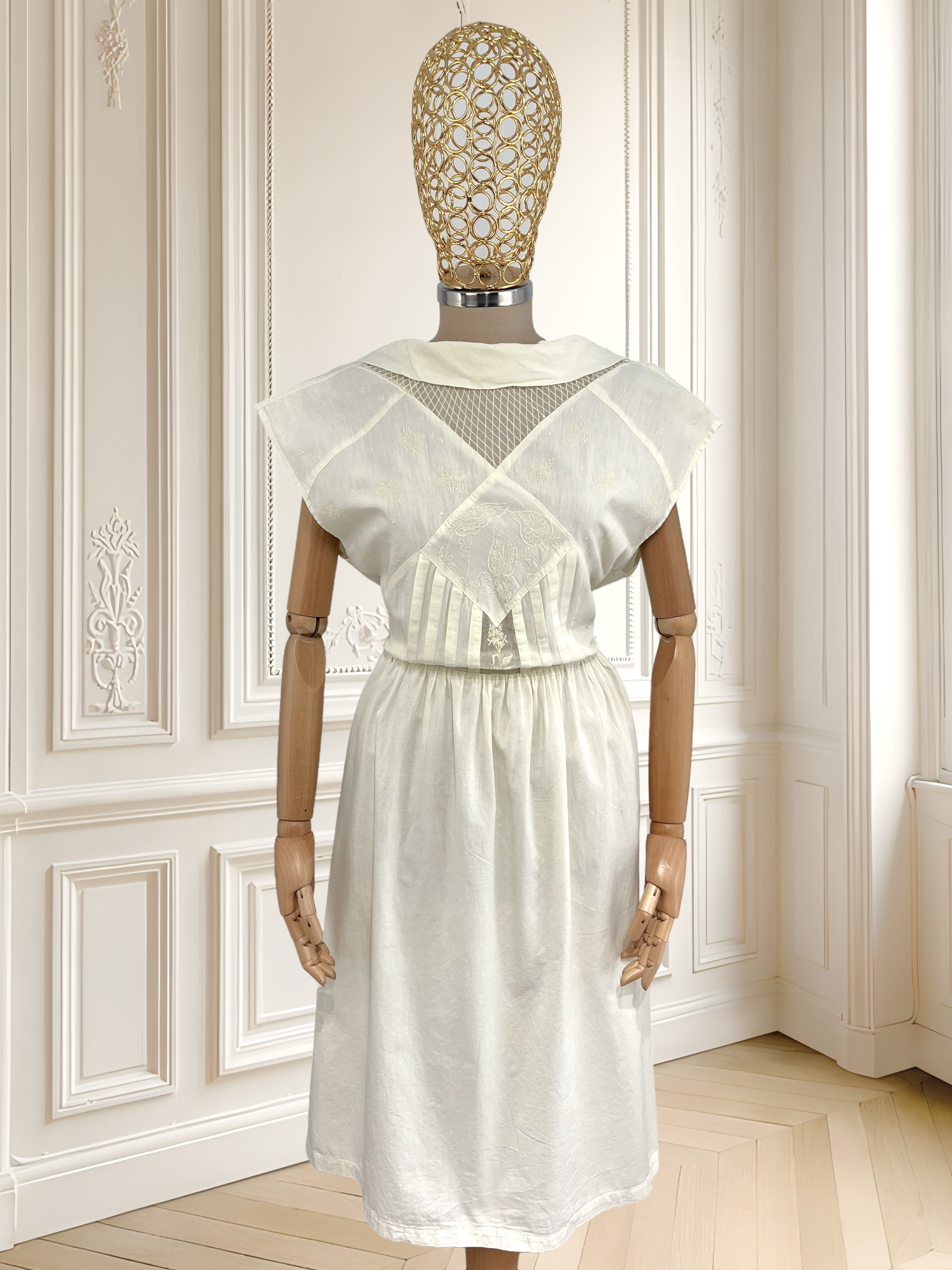 Rochie vintage din bumbac mărimea L