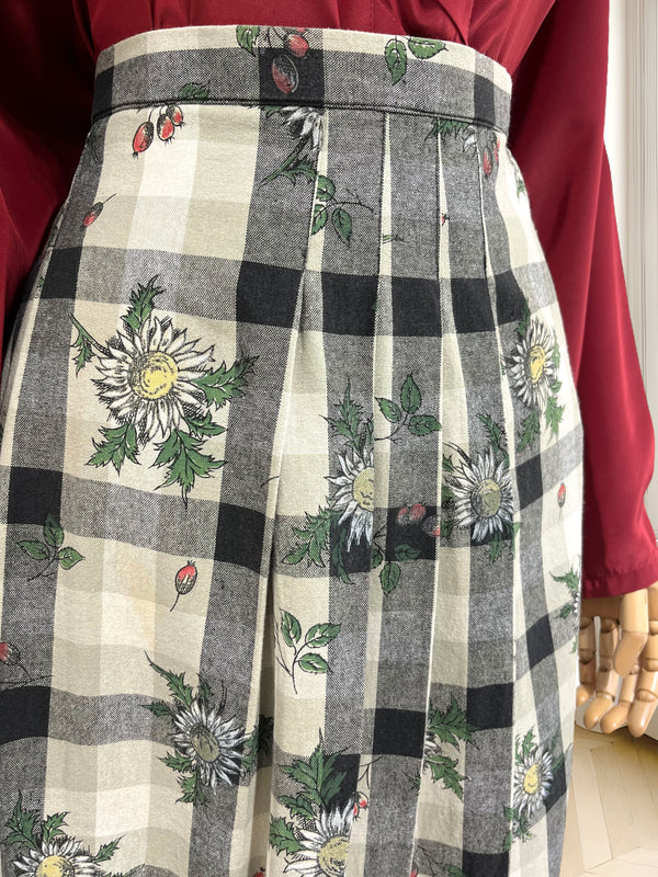 Fustă vintage din bumbac mărimea XL