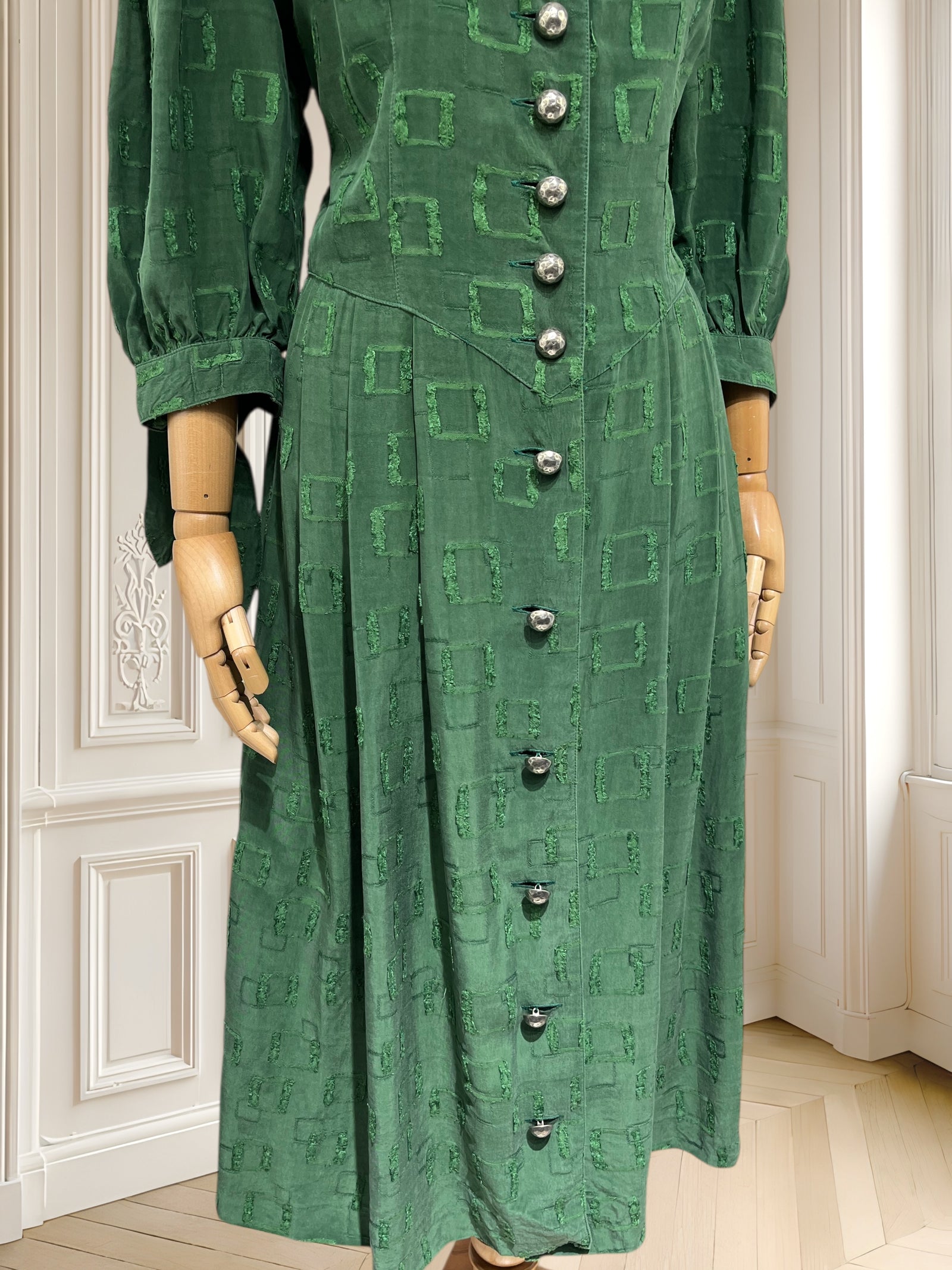 Rochie vintage din vâscoză potrivită pentru L/XL