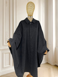 Capă vintage din lână pură și alpaca potrivită pentru XL/XXL
