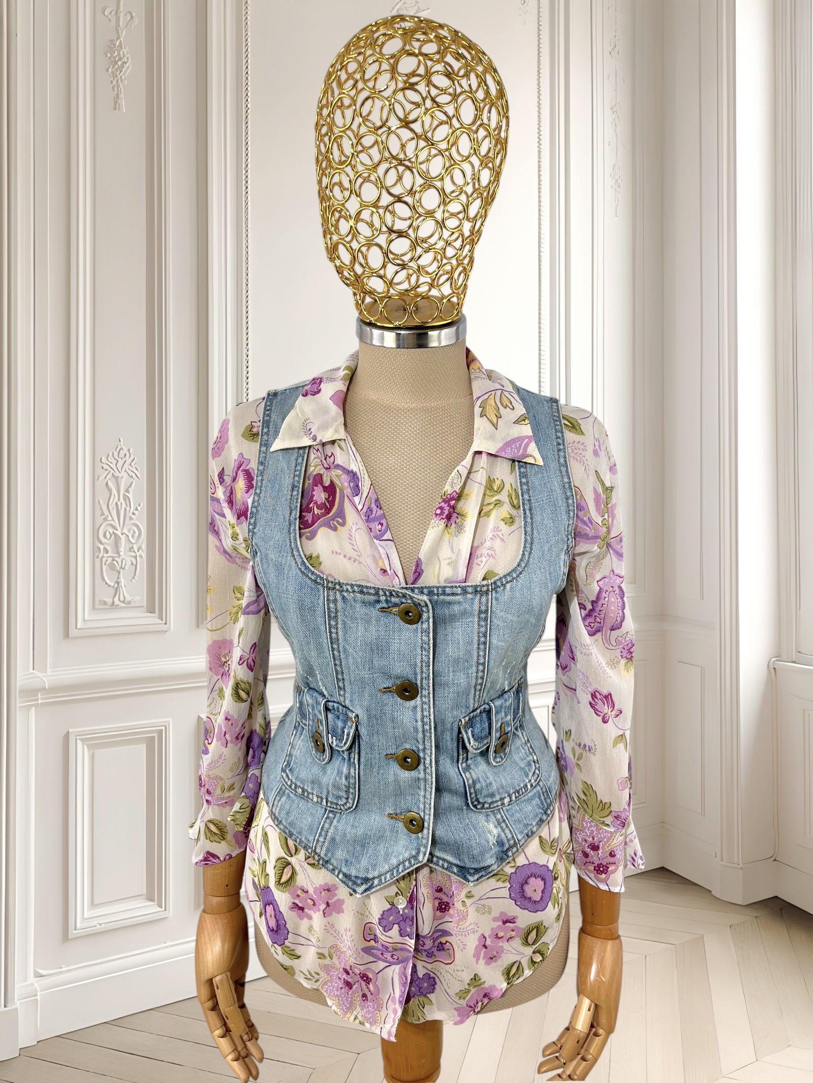 Vestă din denim mărimea S