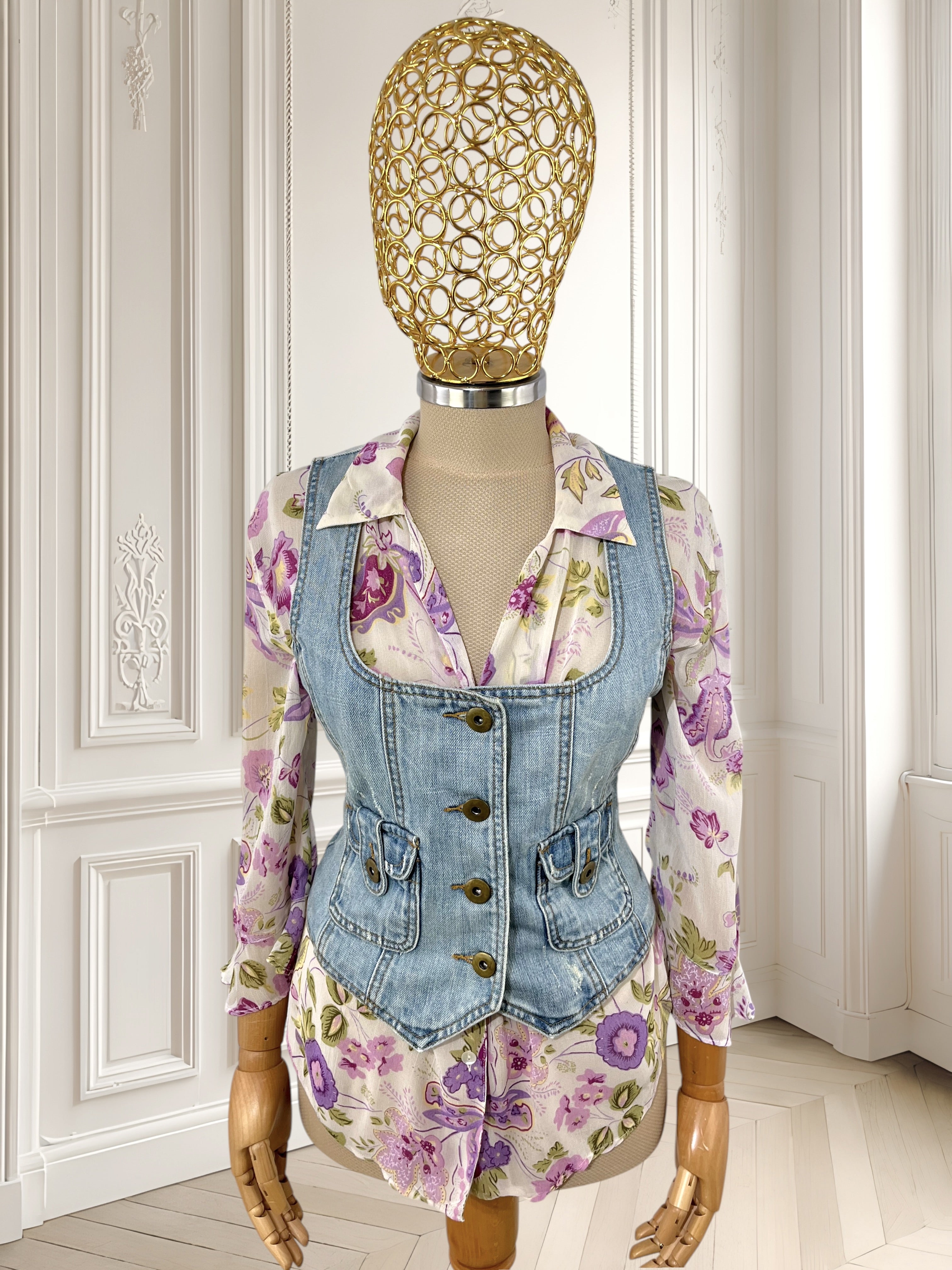 Vestă din denim mărimea S