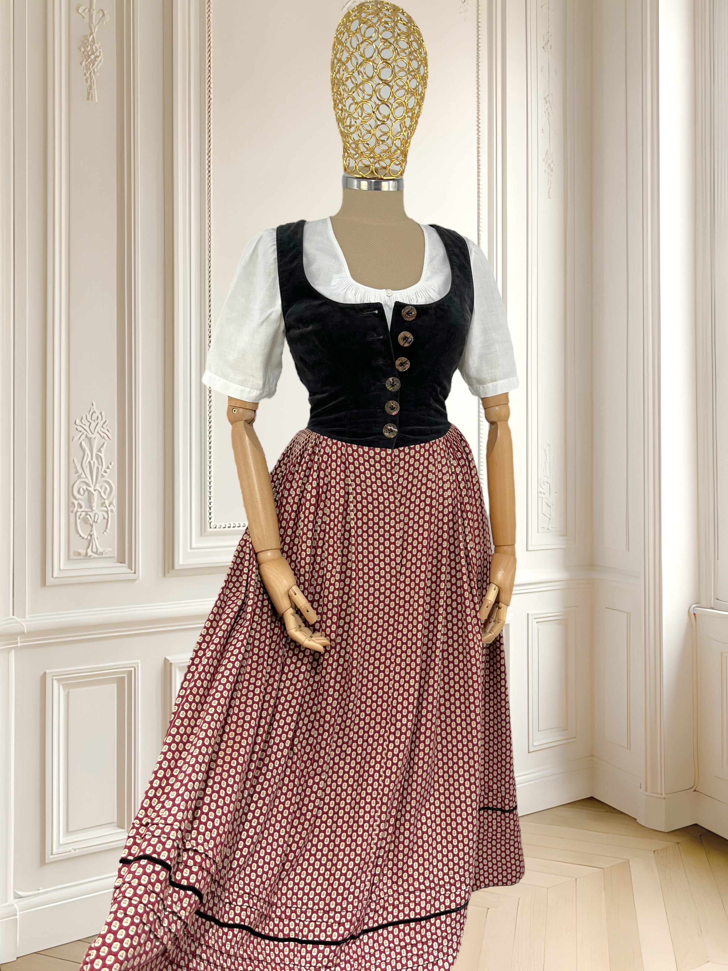 Rochie vintage din bumbac mărimea XS
