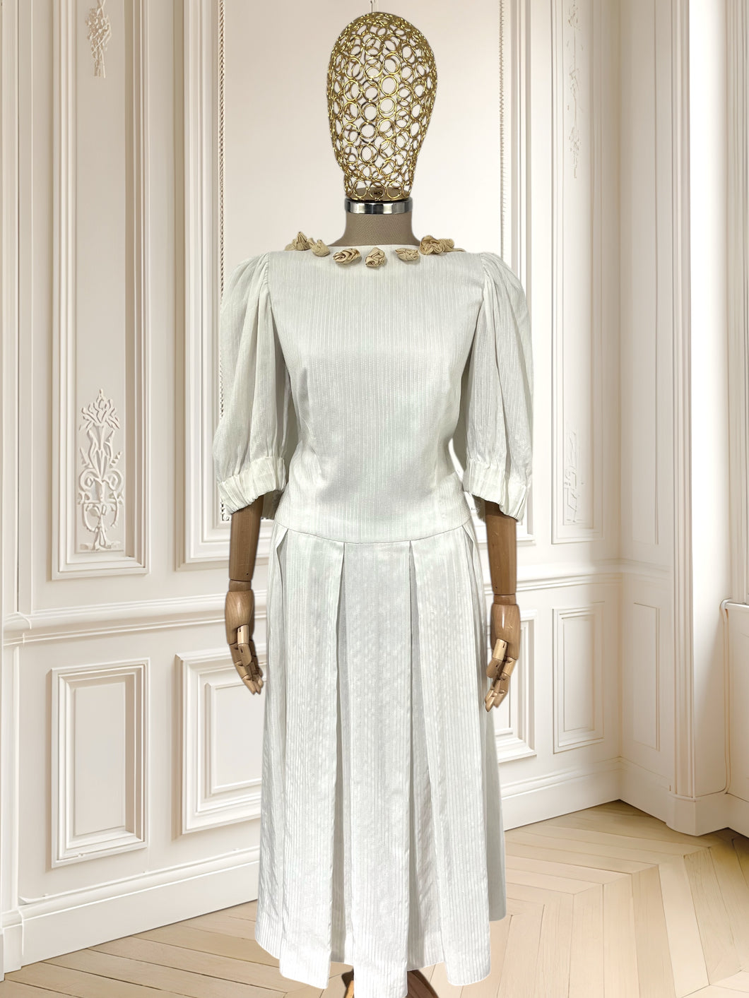 Rochie vintage lucrată manual mărimea L