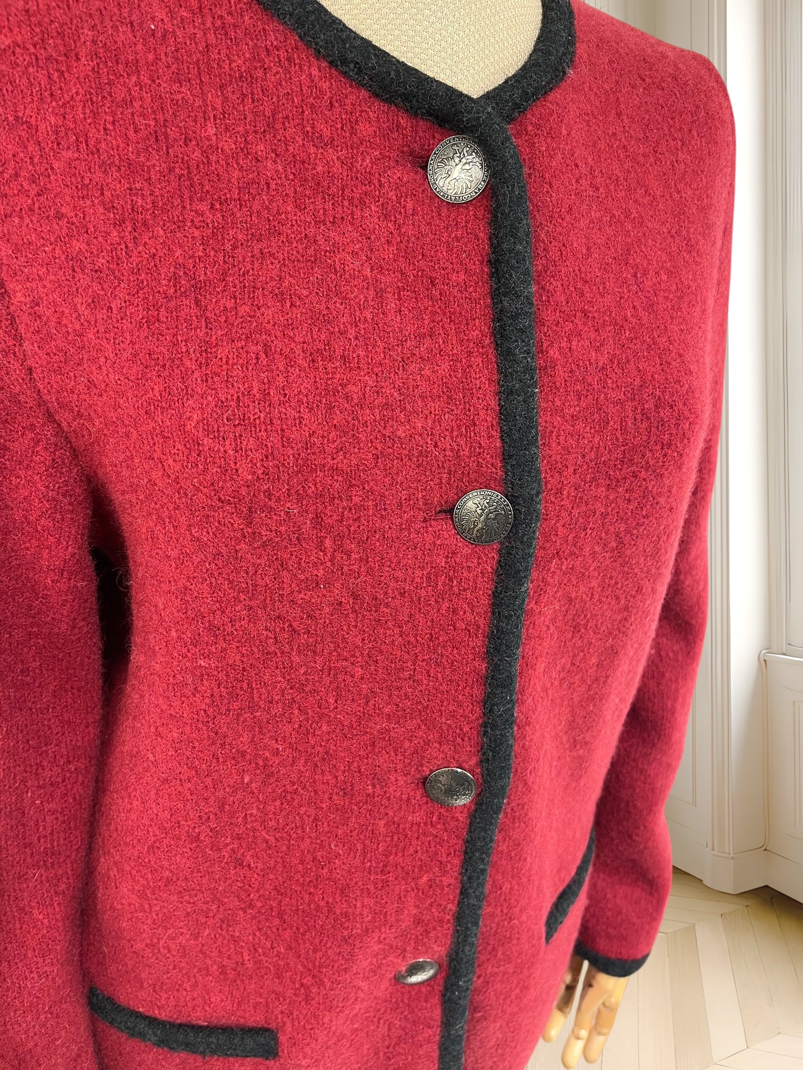 Cardigan vintage din lână pură mărimea M