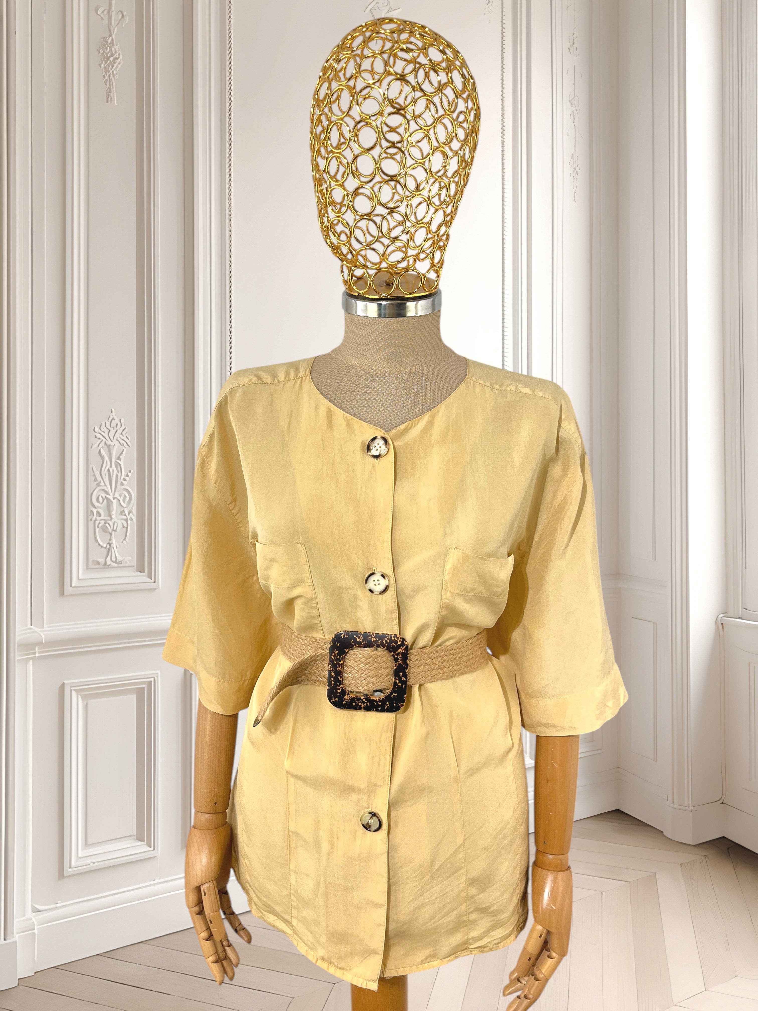 Cămașă vintage din mătase mărimea XL