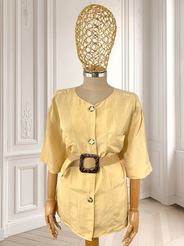 Cămașă vintage din mătase mărimea XL
