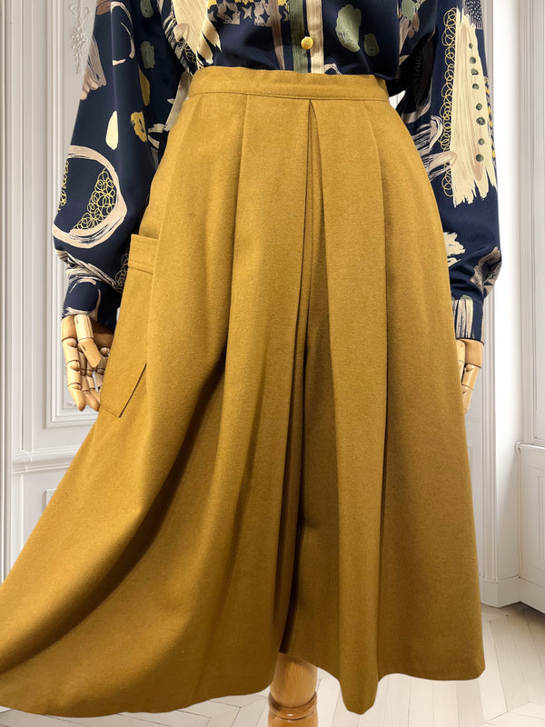 Pantaloni vintage din lână mărimea S