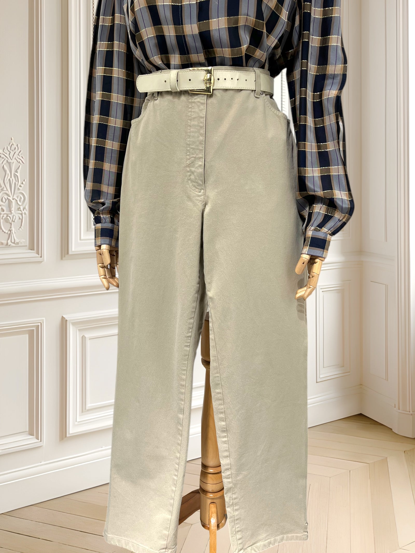 Pantaloni vintage cu talie înaltă mărimea L