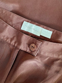 Pantaloni vintage din mătase naturală mărimea M