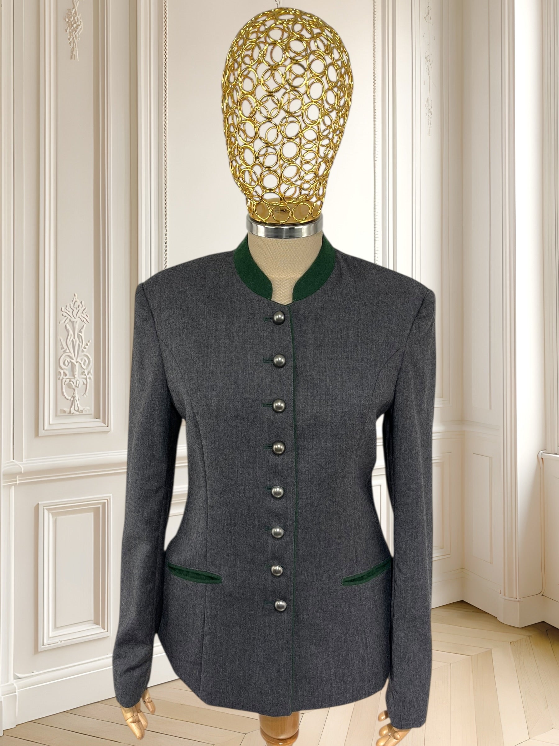 Sacou vintage din lână pură mărimea M