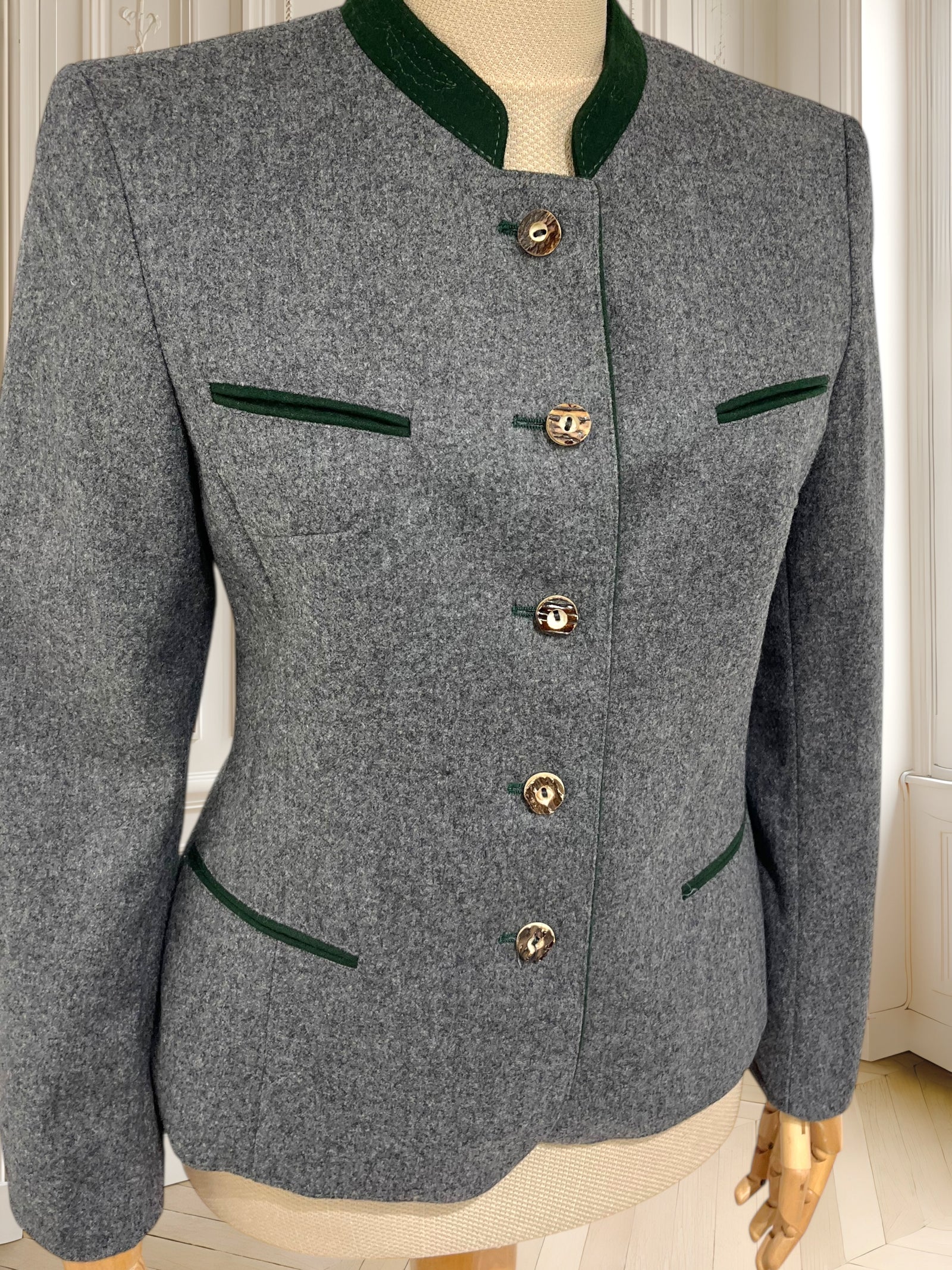 Sacou vintage din lână pură mărimea S