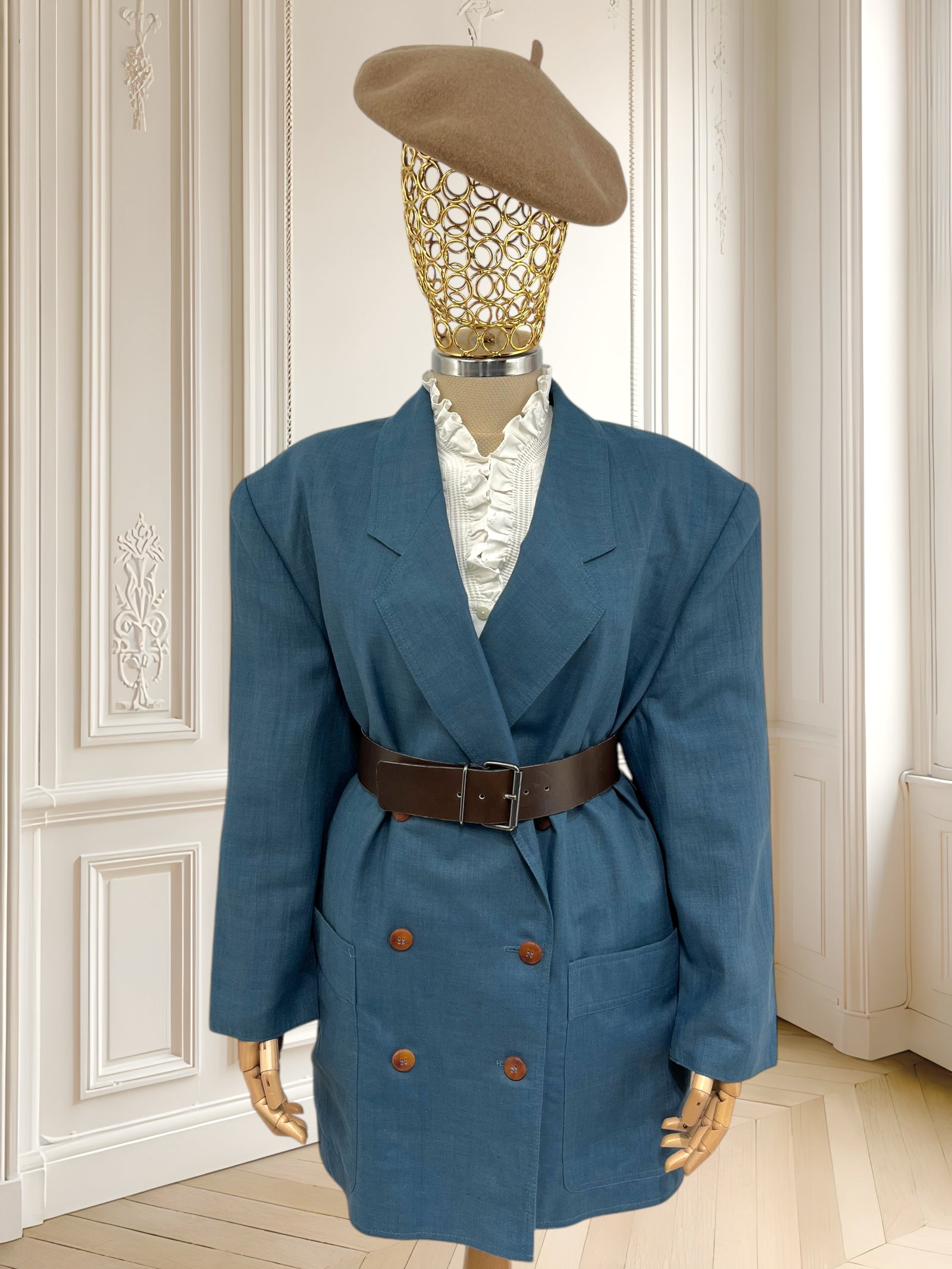 Sacou vintage din in mărimea XL