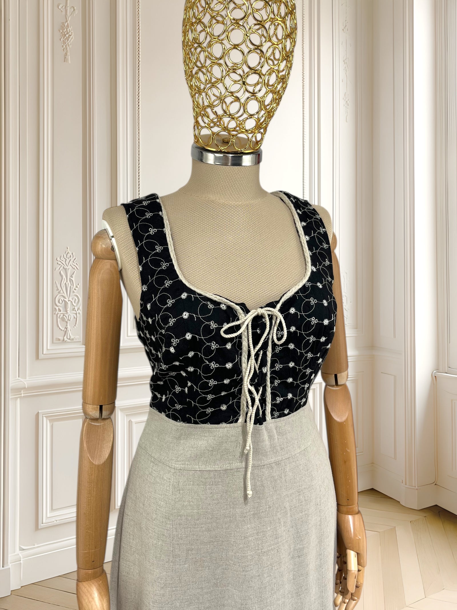 Rochie vintage din amestec de in mărimea M