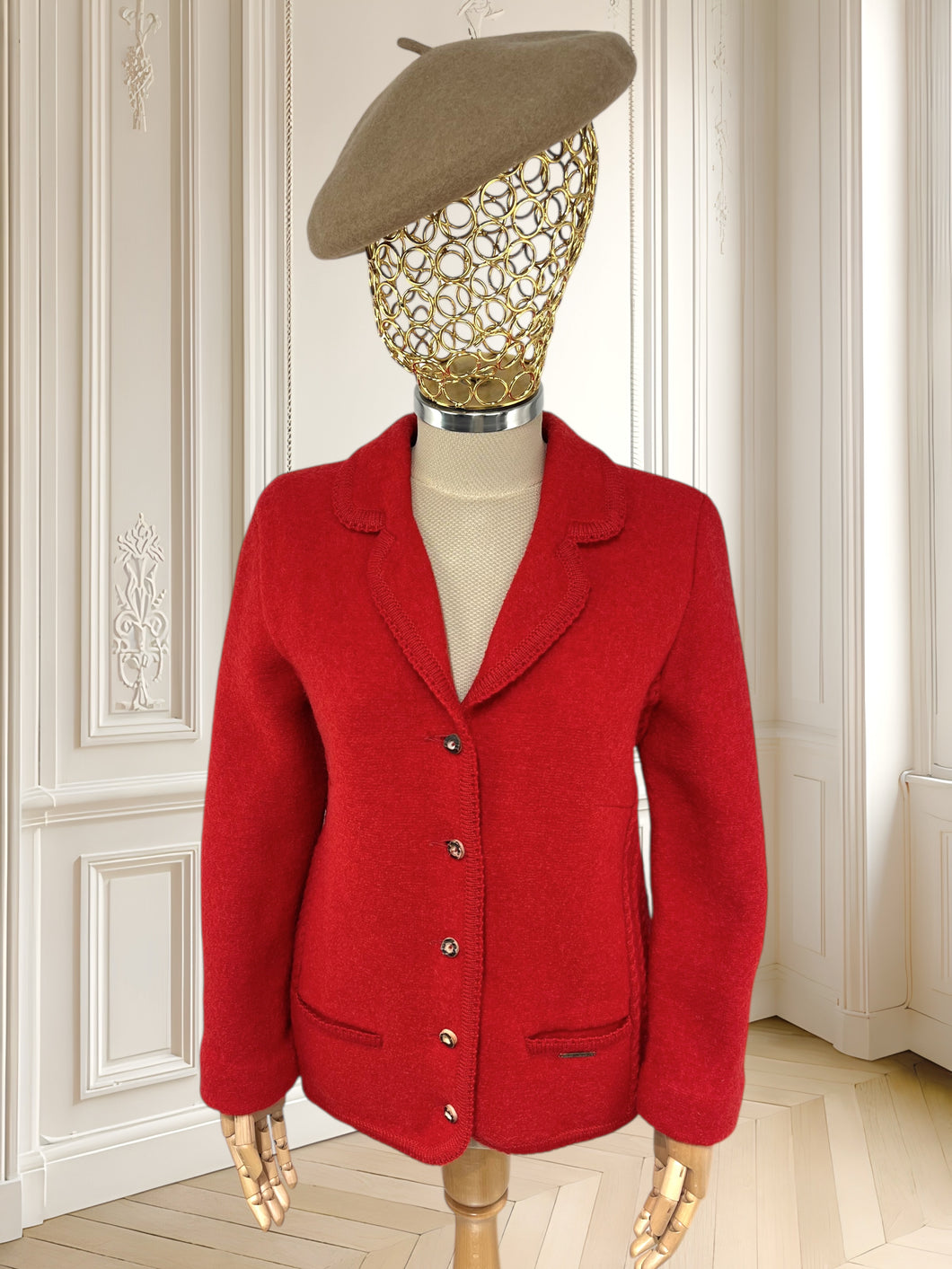 Cardigan vintage din lână pură mărimea M