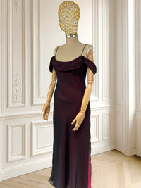 Rochie vișinie de seară mărimea M