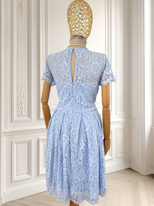 Rochie albastră din dantelă mărimea S