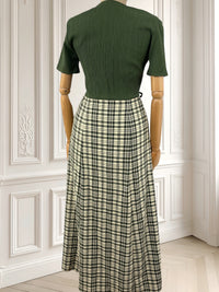 Rochie vintage din amestec de vâscoză mărimea S